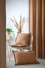 Pernă decorativă Helios 45X45 cm, culoare cappuccino, 100% bumbac - imagine 6