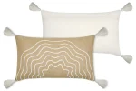 Pernă decorativă Balma 35X60 cm, culoare nisip, 55% iută 40% bumbac 5% lurex - imagine 3