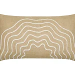 Pernă decorativă Balma 35X60 cm, culoare nisip, 55% iută 40% bumbac 5% lurex