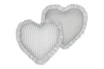 Pernă decorativă Josephine 45X45 cm, culoare bej, 55% bumbac 45% poliester - imagine 3
