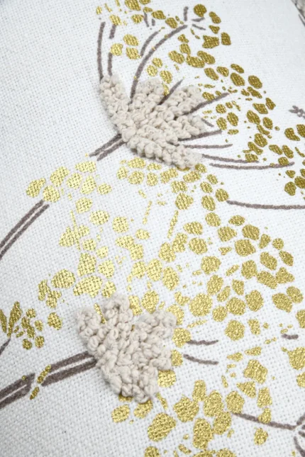 Pernă decorativă Oriana 40X70 cm, culoare auriu, 55% bumbac 45% poliester - imagine 5