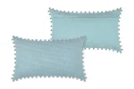 Pernă decorativă Sanchez 30X50 cm, culoare bleu, 100% bumbac - imagine 3