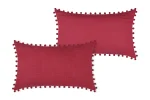 Pernă decorativă Sanchez 30X50 cm, culoare roșu, 100% bumbac - imagine 3