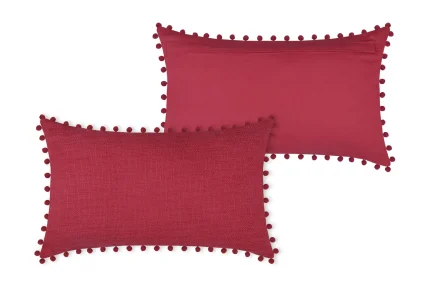 Pernă decorativă Sanchez 30X50 cm, culoare roșu, 100% bumbac - imagine 3
