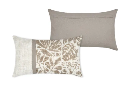 Pernă decorativă Hemera 30X50 cm, culoare greige, 100% bumbac - imagine 3