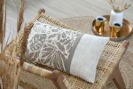 Pernă decorativă Hemera 30X50 cm, culoare greige, 100% bumbac - imagine 2