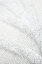 Pernă decorativă Balma 30X50 cm, culoare alb, 85% bumbac 15% poliester - imagine 5