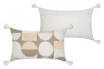Pernă decorativă Balma 30X50 cm, culoare nisip, 55% bumbac 45% poliester - imagine 3