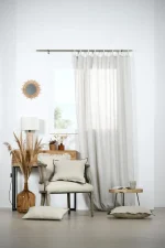 Pernă decorativă Aline 30X50 cm, culoare natural, 81% bumbac 19% in - imagine 6