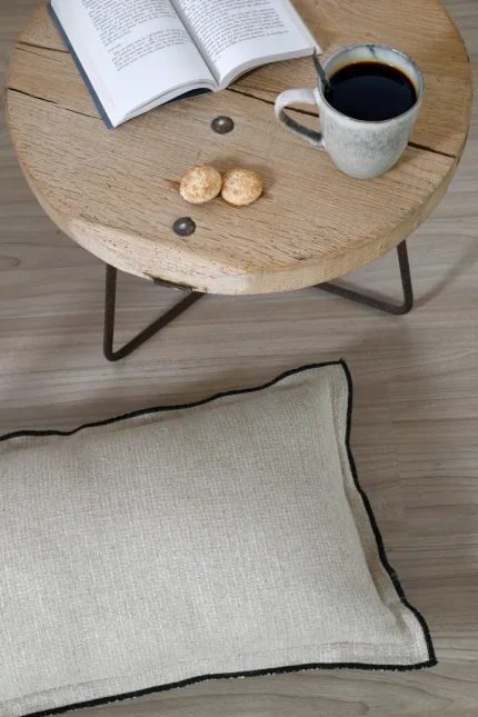 Pernă decorativă Aline 30X50 cm, culoare natural, 81% bumbac 19% in - imagine 2