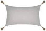 Pernă decorativă Pampa 30X50 cm, culoare natural, 55% bumbac 45% poliester - imagine 4