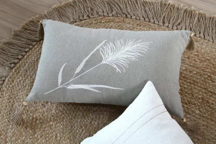 Pernă decorativă Pampa 30X50 cm, culoare natural, 55% bumbac 45% poliester - imagine 2