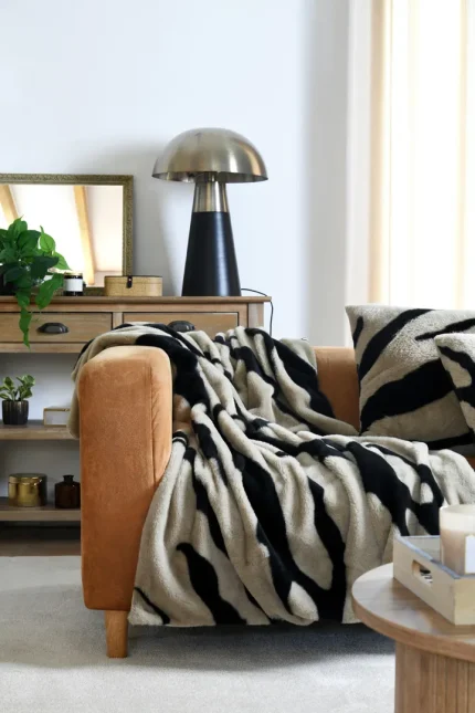 Pernă decorativă Fauves 50X80 cm, culoare greige, 100% poliester - imagine 4