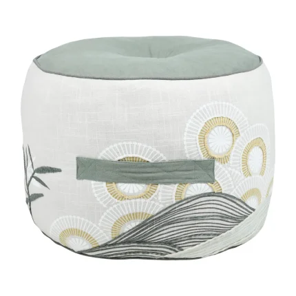 Pouf Yuki 40x30 cm culoare gri verde