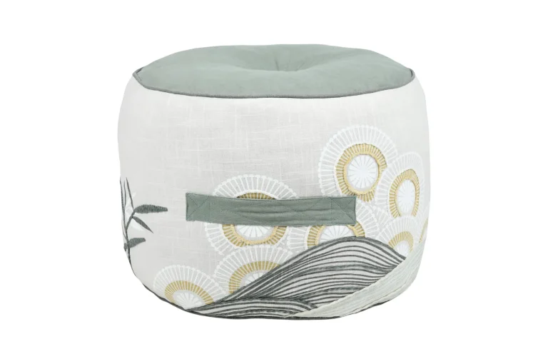 Pouf Yuki 40x30 cm culoare gri verde