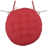 Pernă de scaun Ronde Duo Rosu/In 38X38 cm, culoare roșu/in, 100% bumbac