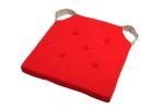 Pernă de scaun Velcro Duo Rosu/In 38X38 cm, culoare roșu/in, 100% bumbac