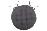 Pernă de scaun Ronde Duo Gri/Perla 38X38 cm, culoare gri/perlă, 100% bumbac