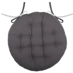 Pernă de scaun Ronde Duo Gri/Perla 38X38 cm, culoare gri/perlă, 100% bumbac