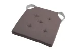 Pernă de scaun Velcro Duo Gri/Perla 38X38 cm, culoare gri/perlă, 100% bumbac