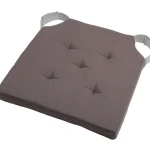 Pernă de scaun Velcro Duo Gri/Perla 38X38 cm, culoare gri/perlă, 100% bumbac