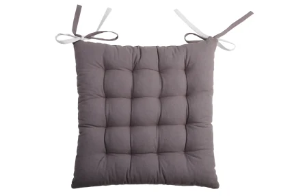 Pernă de scaun Duo Gri/Perla 40X40 cm, culoare gri/perlă, 100% bumbac - imagine 4