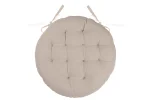 Pernă de scaun Ronde Duo Crem/In 38X38 cm, culoare crem/in, 100% bumbac - imagine 3