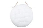 Pernă de scaun Ronde Duo Crem/In 38X38 cm, culoare crem/in, 100% bumbac