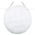 Pernă de scaun Ronde Duo Crem/In 38X38 cm, culoare crem/in, 100% bumbac