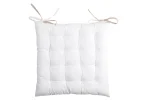 Pernă de scaun Duo Crem/In 40X40 cm, culoare crem/in, 100% bumbac