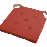 Pernă de scaun Velcro Duo Caramiziu/In 38X38 cm, culoare cărămiziu/in, 100% bumbac