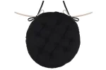 Pernă de scaun Ronde Duo Negru/In 38X38 cm, culoare negru/in, 100% bumbac