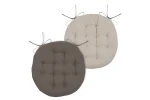 Pernă de scaun Ronde Duo Greige/In 38X38 cm, culoare greige/in, 100% bumbac - imagine 2