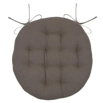 Pernă de scaun Ronde Duo Greige/In 38X38 cm, culoare greige/in, 100% bumbac