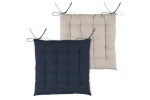 Pernă de scaun Duo Albastru/In 40X40 cm, culoare albastru/in, 100% bumbac - imagine 2