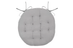 Pernă de scaun Ronde Duo Antracit/Gri 38X38 cm, culoare antracit/gri, 100% bumbac - imagine 3