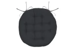 Pernă de scaun Ronde Duo Antracit/Gri 38X38 cm, culoare antracit/gri, 100% bumbac