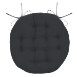 Pernă de scaun Ronde Duo Antracit/Gri 38X38 cm, culoare antracit/gri, 100% bumbac