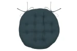 Pernă de scaun Ronde Duo Cobalt/In 38X38 cm, culoare cobalt/in, 100% bumbac