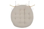 Pernă de scaun Ronde Duo Mustar/In 38X38 cm, culoare muștar/in, 100% bumbac - imagine 3
