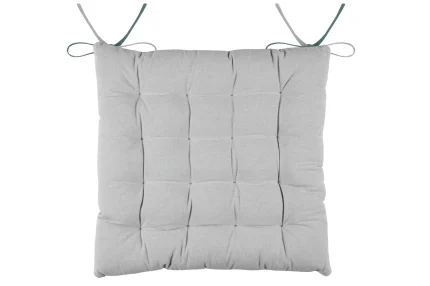 Pernă de scaun Duo Bleu/Perla 40X40 cm, culoare bleu/perlă, 100% bumbac - imagine 3