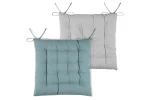 Pernă de scaun Duo Bleu/Perla 40X40 cm, culoare bleu/perlă, 100% bumbac - imagine 2
