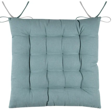 Pernă de scaun Duo Bleu/Perla 40X40 cm, culoare bleu/perlă, 100% bumbac
