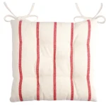 Pernă de scaun St Trop Alb/Rosu 40X40 cm, culoare alb/roșu, 100% bumbac
