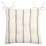 Pernă de scaun St Trop Alb/Antracit 40X40 cm, culoare alb/antracit, 100% bumbac