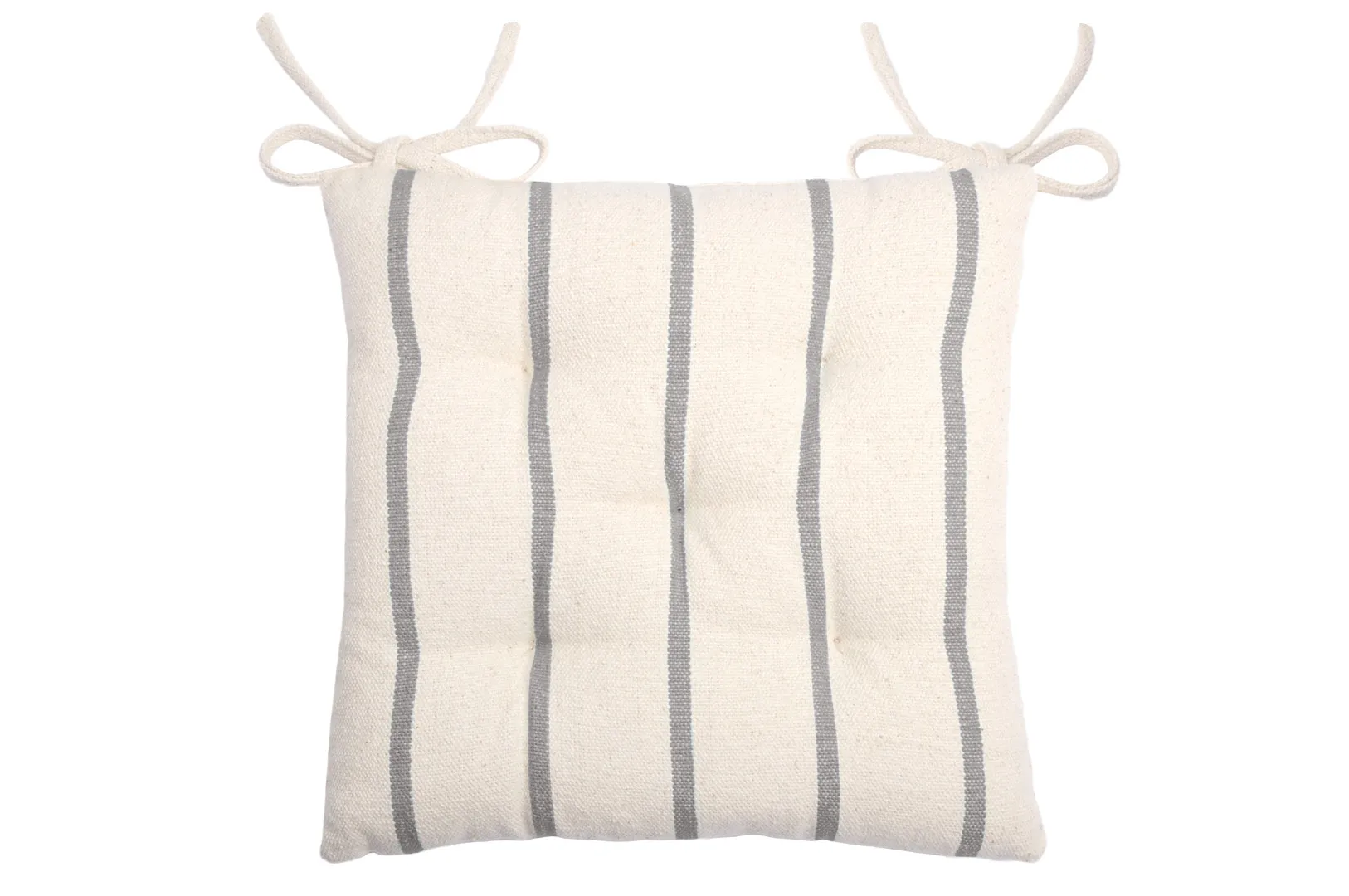 CU1811002GAL_1 Pernă de scaun St Trop Alb/Antracit 40X40 cm, culoare alb/antracit, 100% bumbac - imagine 1