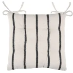 Pernă de scaun St Trop 40X40 cm, culoare negru, 100% bumbac