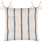 Pernă de scaun St Trop Alb/Albastru 40X40 cm, culoare alb/albastru, 100% bumbac