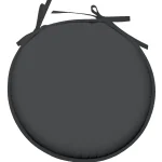 Pernă de scaun Ronde Nelson 40X40 cm, culoare antracit, 100% poliester