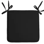 Pernă de scaun Nelson 38X38 cm, culoare negru, 100% poliester